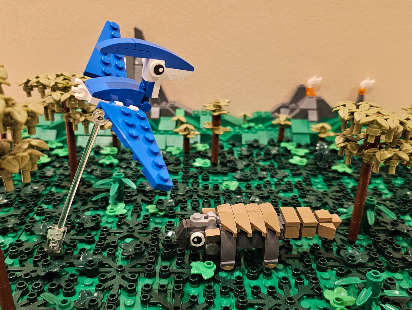 Ankylosaur & Pteranodon