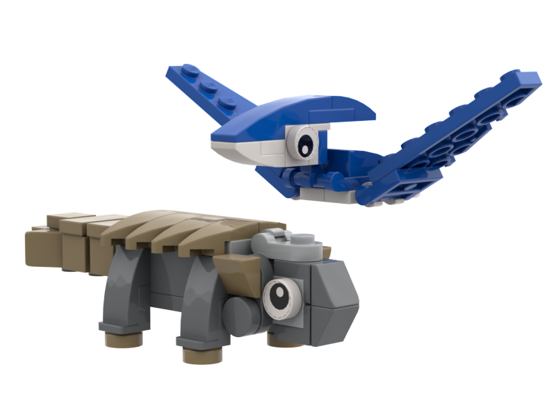 Ankylosaur & Pteranodon 2 Pack