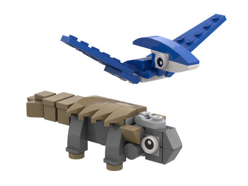 Ankylosaur & Pteranodon 2 Pack