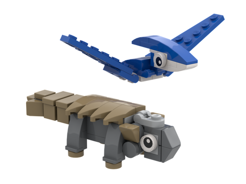 Ankylosaur & Pteranodon 2 Pack