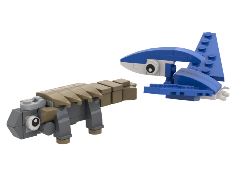 Ankylosaur & Pteranodon 2 Pack