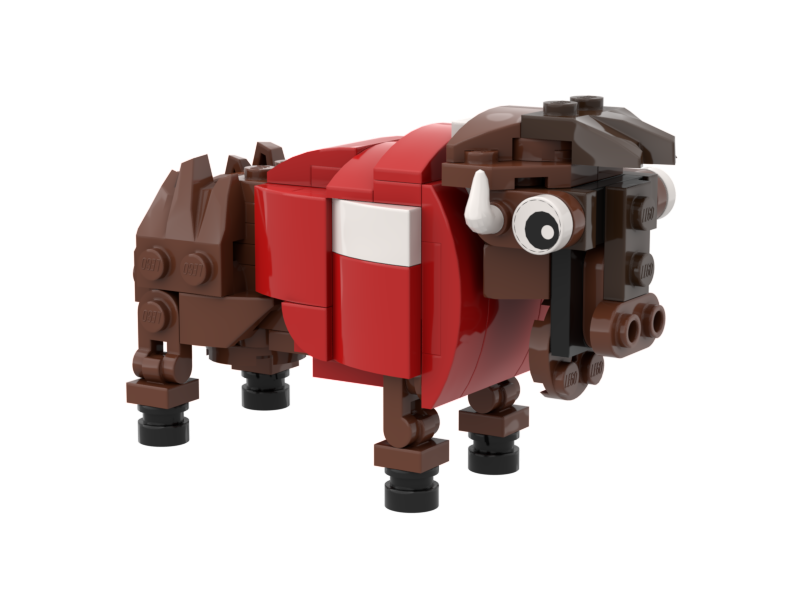 American Bison - Sport Red / White