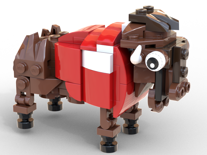 American Bison - Sport Red / White