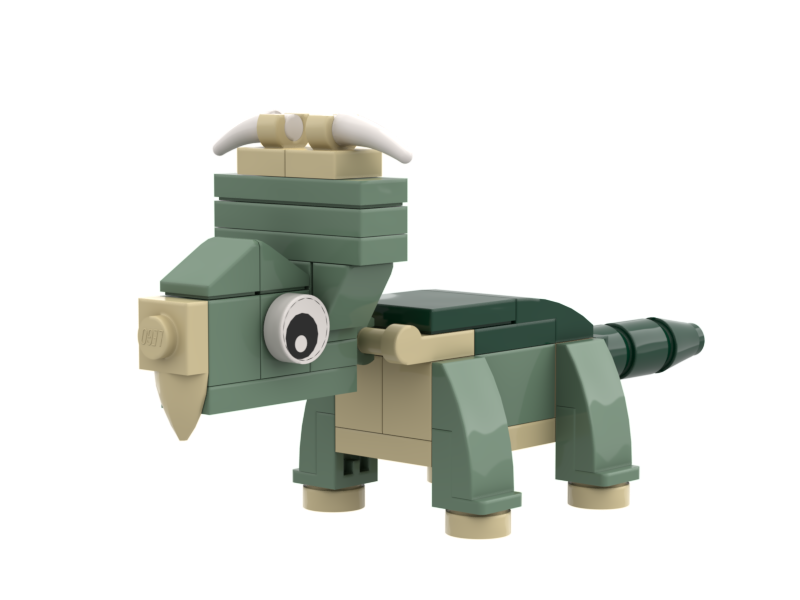 Parasaurolophus and Pachyrhinosaurus 2 Pack