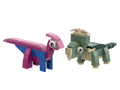 Parasaurolophus and Pachyrhinosaurus 2 Pack