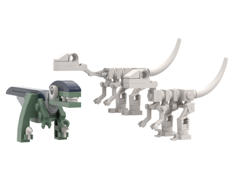 Utahraptor & Skeletal 2in1