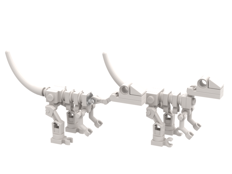 Utahraptor & Skeletal 2in1