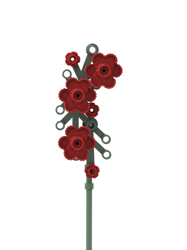 Epaulette Flower Red