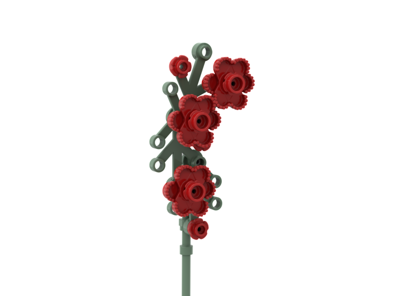 Epaulette Flower Red