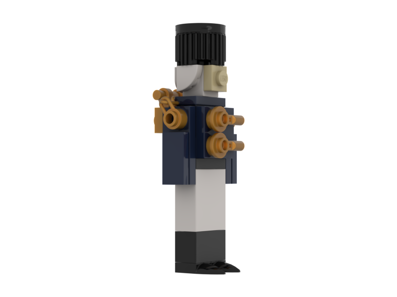Nutcracker Ornament: Dark Blue
