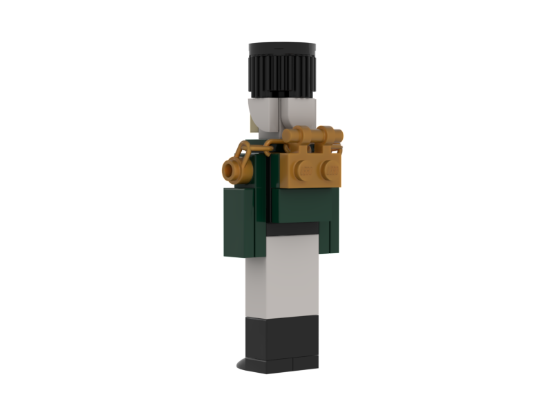 Nutcracker Ornament: Dark Green