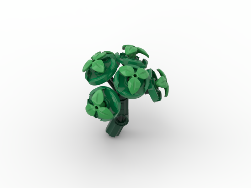 Button Flowers Green